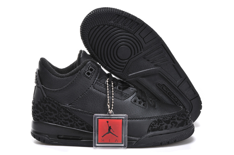 Air Jordan 3 Kid\'S Shoes Black Online